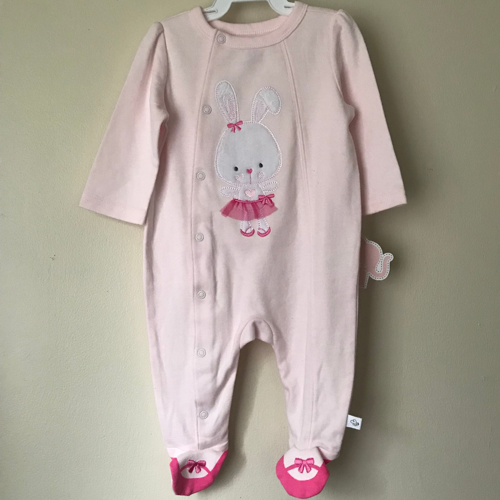 Baby Girl Sleep & Play Pajamas Bunny Ballerina